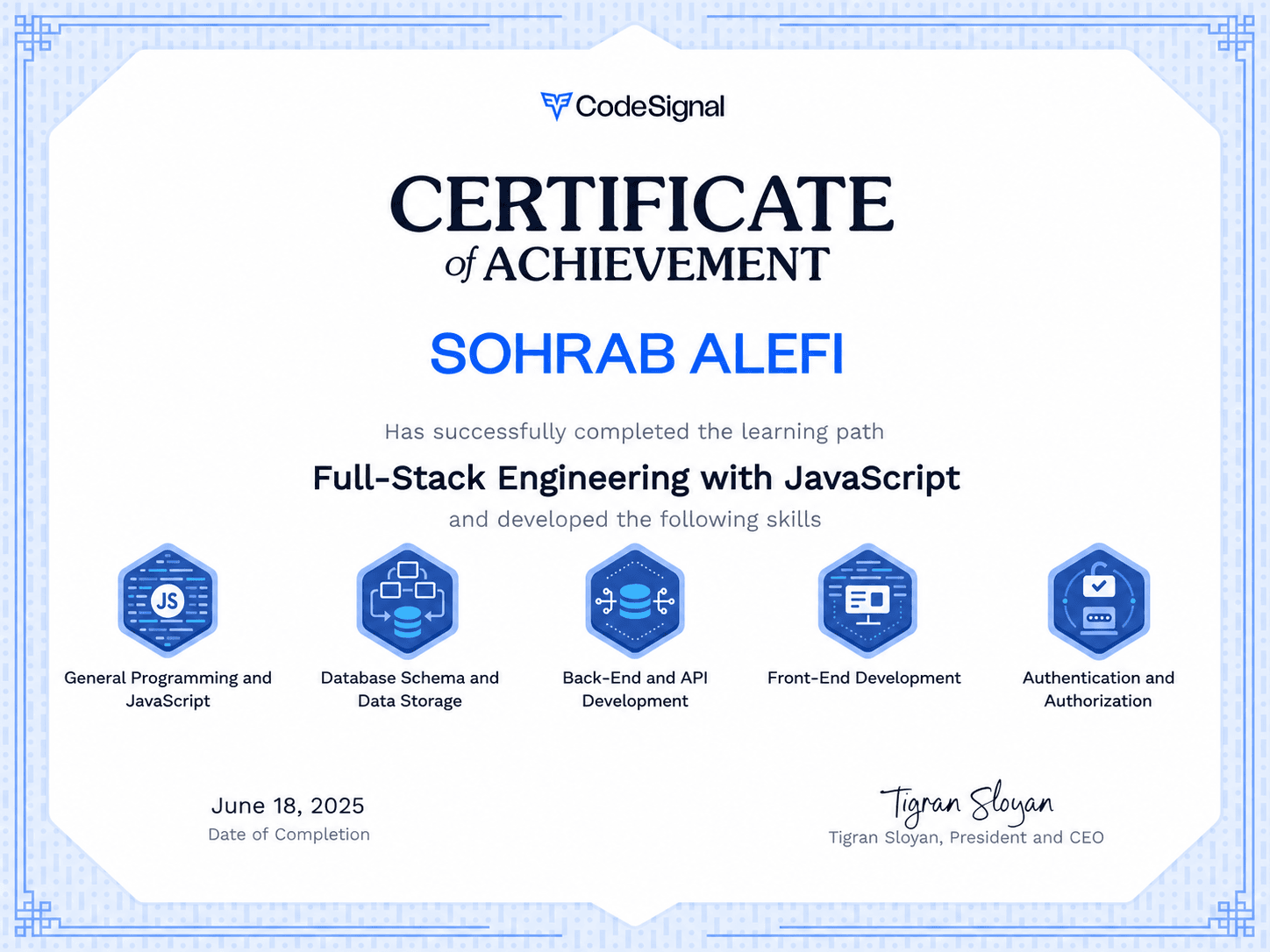 Full Stack Development